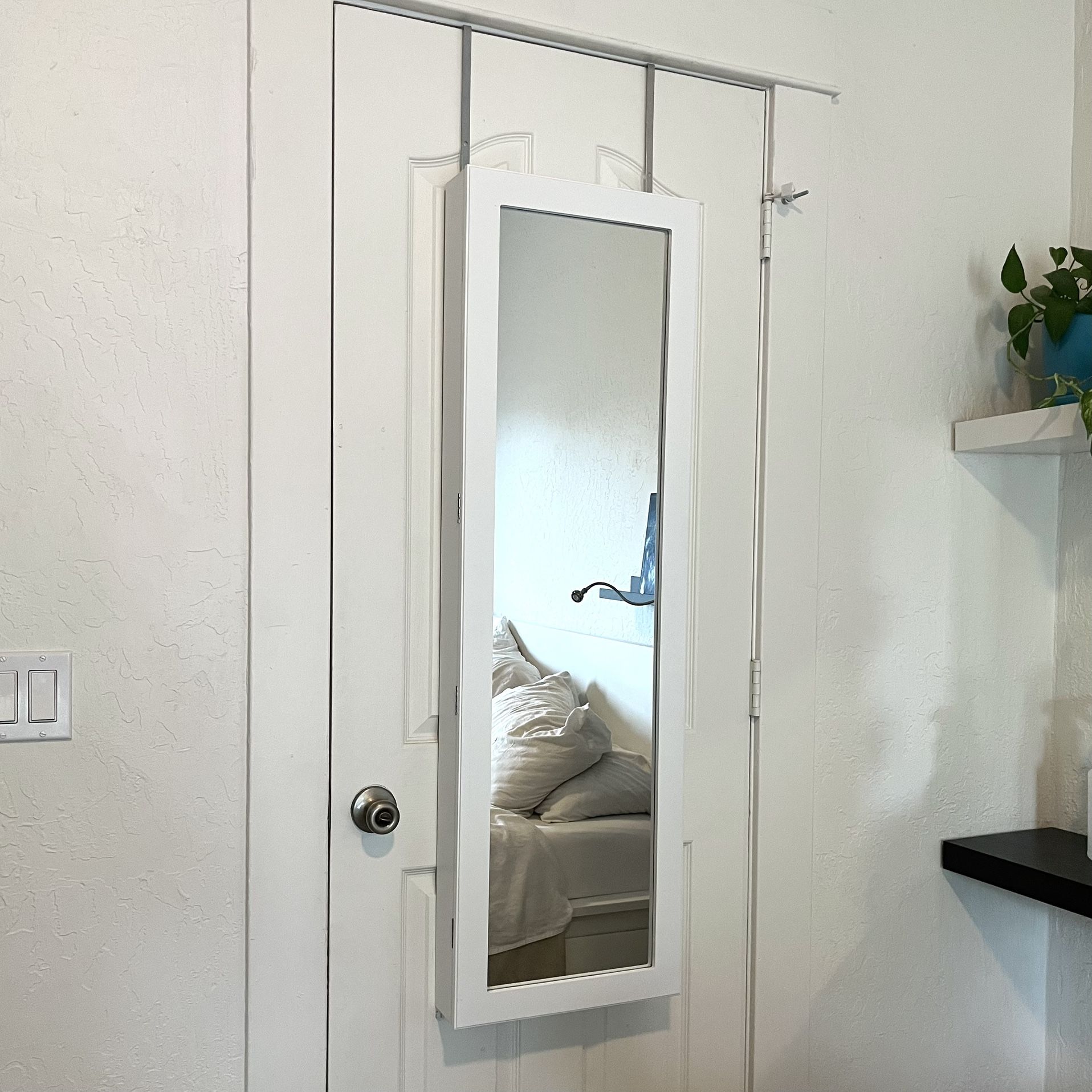 Over the Door Mirror Jewelry Box