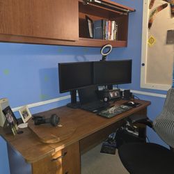 Executive Desk with Wall Credenza