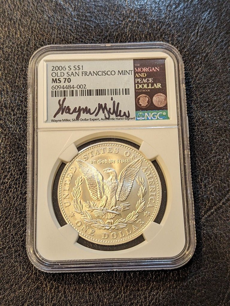 2006 Silver Dollar San Francisco Commemorative Ms70 Ngc Graded