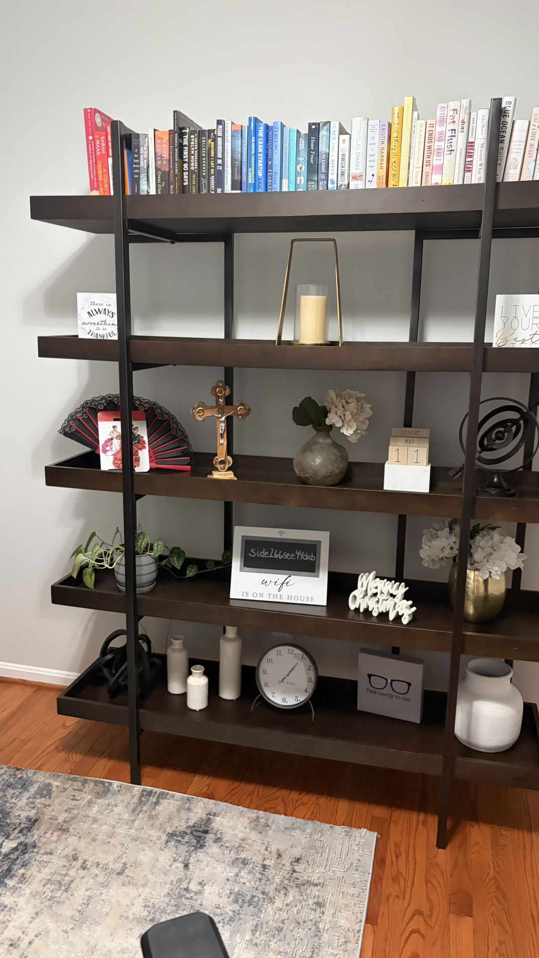 Desk And Bookshelf Set