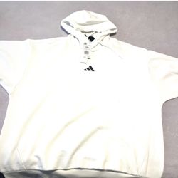 Adidas 2xl White Hoodie New 