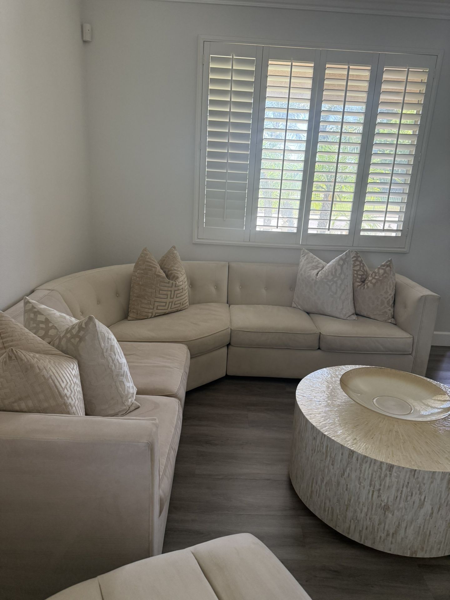 Custom Beige Color Couch From Z Gallerie