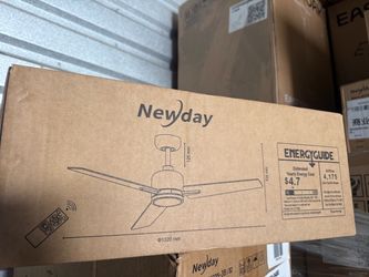 newdayCeiling Fan w/Lights Remote DC Motor w/6 speed DY1235-3B/52
