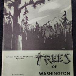 Vintage 1959 Trees of Washington booklet, State College of Washington, Bulletin 440