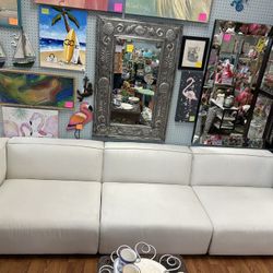 Rove Concepts White 3 Piece Outdoor Sectional Sofa 9 Feet