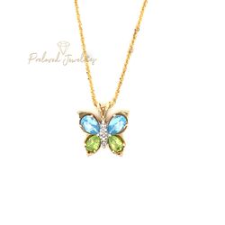 14k/10k Butterfly Necklace 