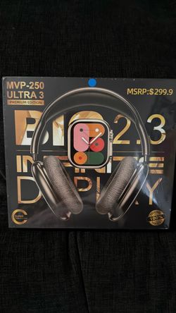 MVP-250 Ultra 3 Premium Edition Smartwatch & Headphones Bundle