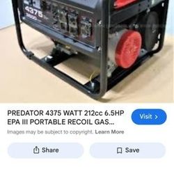 Predator 4375 Watt Generator 