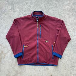 REI Co-op Burgundy Fleece Jacket