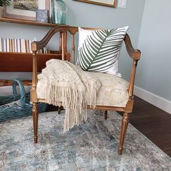 Vintage Desk Mid Century Gold Chair