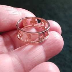 14K Gold Good luck Ring 