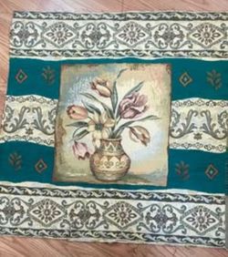 Vintage Floral Jacquard Tapestries 28x28 
$15 each