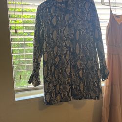 Snake Button Up