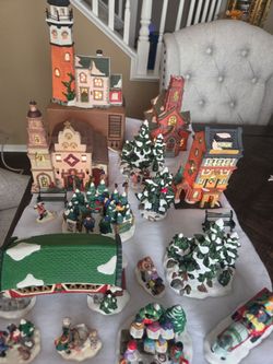 Christmas Village Collection with Lighted Buildings