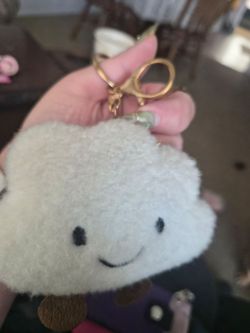Cloud purse charm