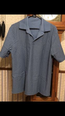 HAGGER Blue Reversible Polo Shirt Size Medium