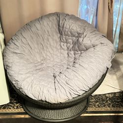 Indoor /Outdoor Papasan Swivel Chair