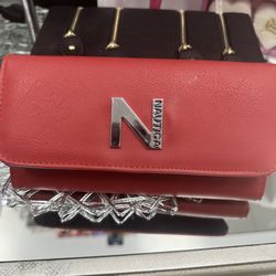 Nautica Wallet For Women - Color: Red