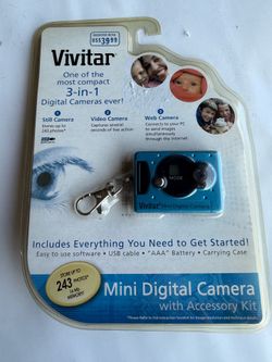 Vivitar Mini Digital Camera NOS Sealed 3 in 1 USB Photo Video 2000s Retro