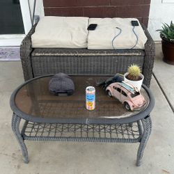 Storage Bench and Coffee Table