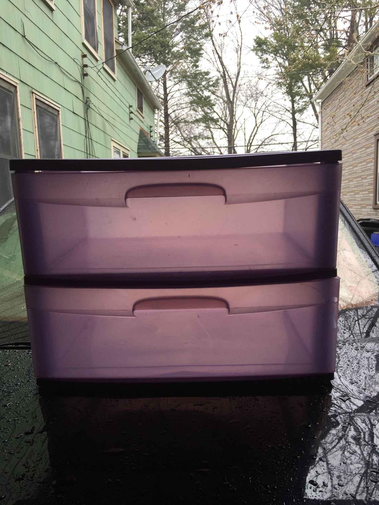 2 drawer divider bin