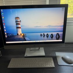 HP  Desktop 27" Full HD Touch-Screen All-in-One, Printer and Desk