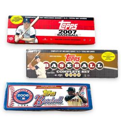 Lot of 3 Topps MLB Baseball Trading Card Sets 2006 2007 & 2008