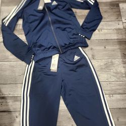 Adidas Track Suit Blue Adult Size XS