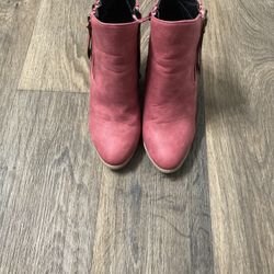 Pink Ankle Boots