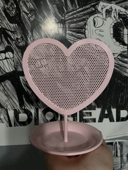 Pink Heart Earring/jewelry Holder