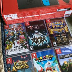 Nintendo Switch W/games And Accessories 