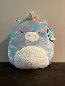Squishmallow Tie-Dye Unicorn Plush with Tags