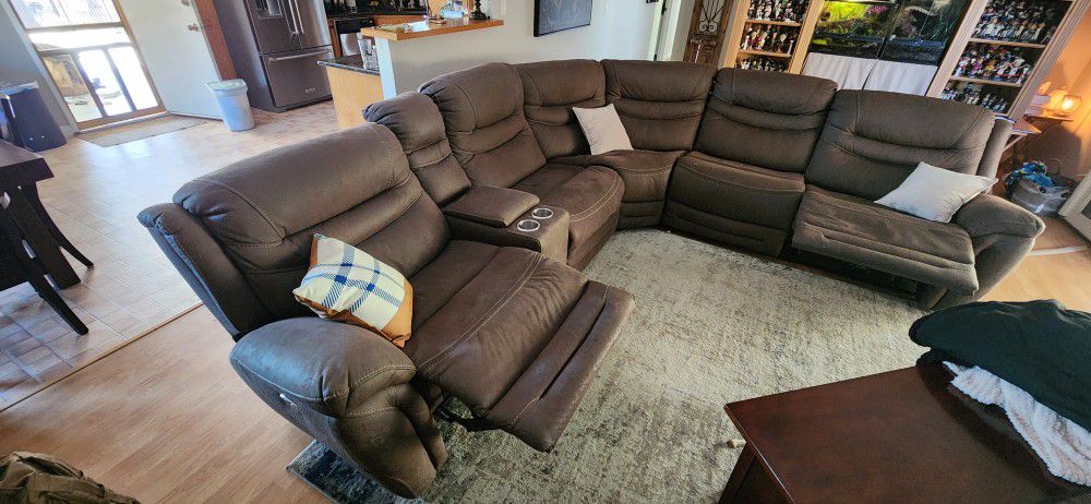 Reclining Sectional Sofa Couch
