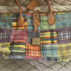 Vintage Dooney and Bourke 1975 Plaid Bag