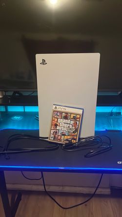 PS5 Console with GTA V Game