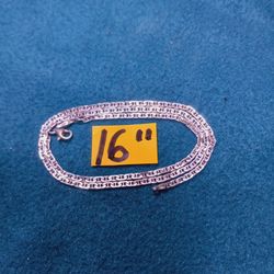 St.Silver Mariners Necklace 16"-4.13 Grams 
