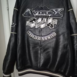 Men's Classic Averix Black Leather Coat