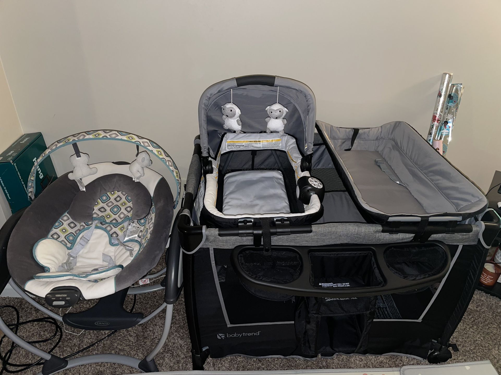 Baby Trend Play Pin And Graco Swing