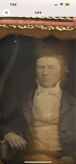 Antique Daguerreotype Portrait in Gilt Frame