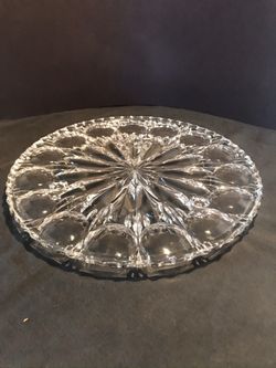Crystal plate and platter