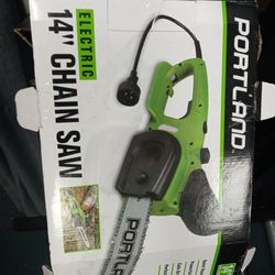 Portland 14" Corded Electric Chainsaw If posted It Is Available