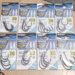 Owner Cutting Point Aki Twist Hook 7/0 – 8 Packs