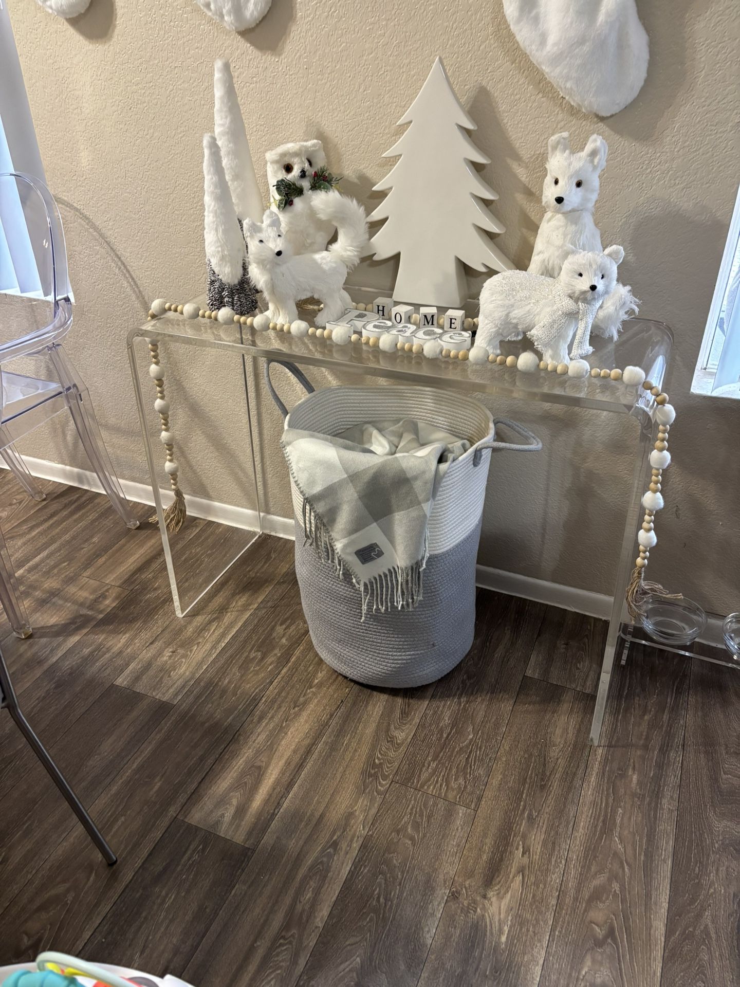 Acrylic Console Table $120 Only Table Used