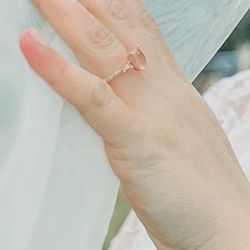 Morganite And Rose Gold Engagement Ring