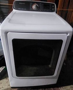 Samsung 7.4 Cu. Ft. Gas Dryer w/ MultiSteam & Sensor Dry – Clean