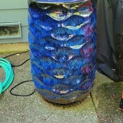Blue Fountain Three Feet Tall