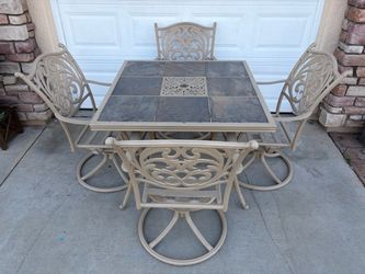 Outdoor Patio Bar Height Table and Chair Set