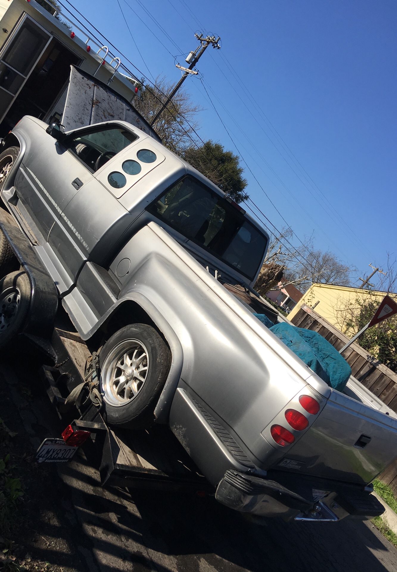 Parting out OBS stepside Chevy truck