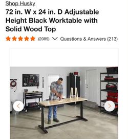 HUSKY BRAND NEW WORK TABLE