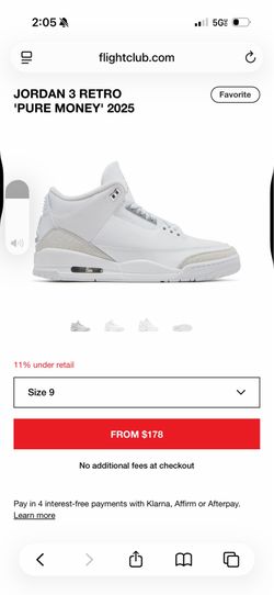 Jordan 3 pure